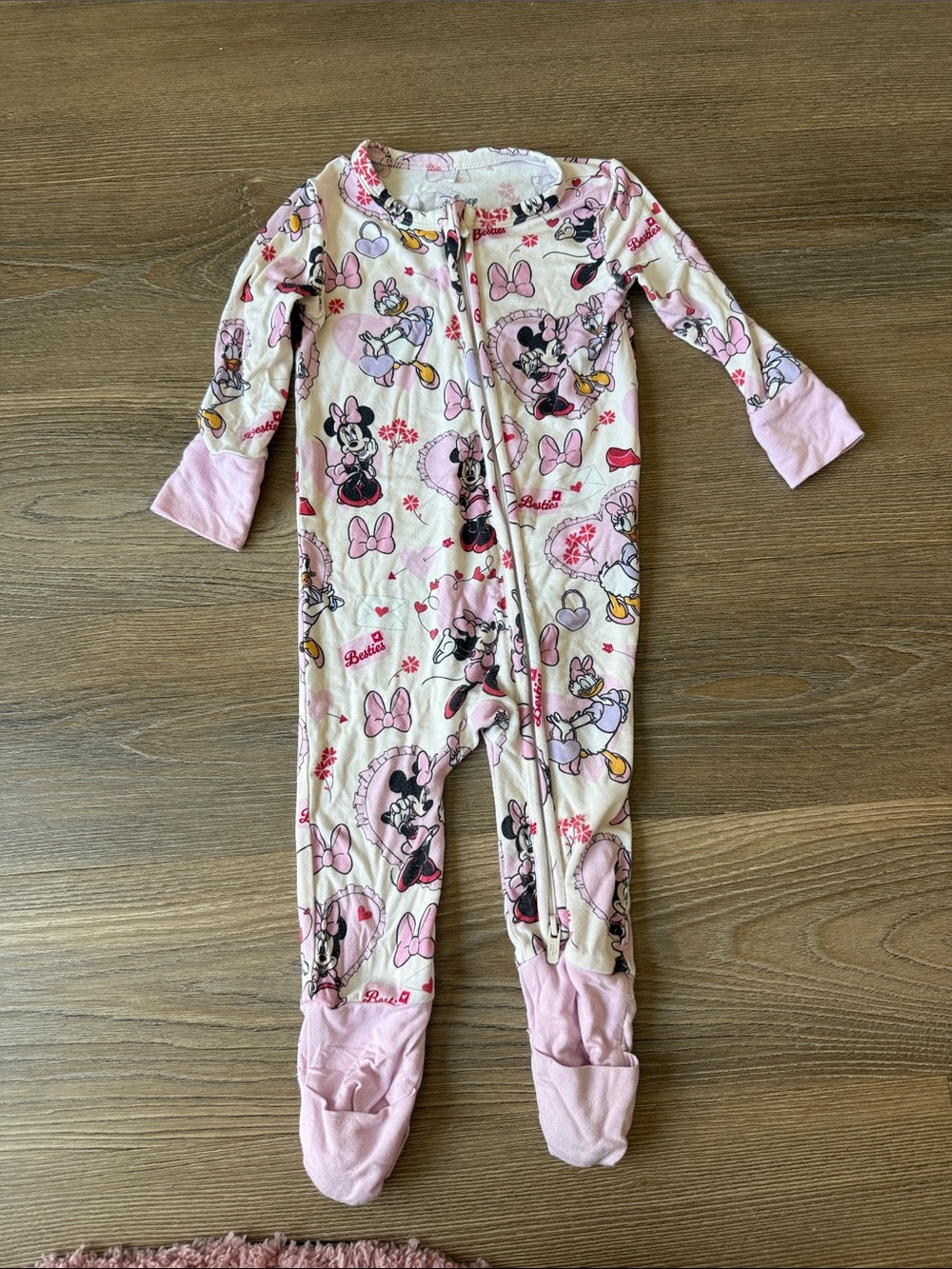 Posh Peanut Galentines Minnie and Daisy convertible Romper - 6-9m